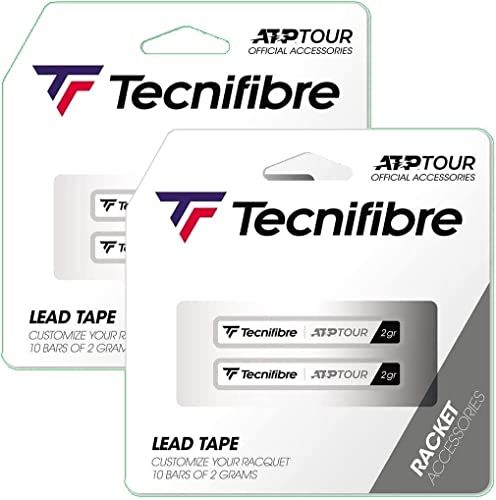 Tecnifibre Lead Balancer Tape für Tennisschläger, ATP World Tour, 2 Packungen, insgesamt 20 Streifen / 40 Gramm von Tecnifibre