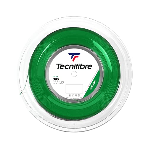 TECNIFIBRE Squashsaite 305 SQUASH Green, 1,20mm, 200m Rolle, 122372 von Tecnifibre