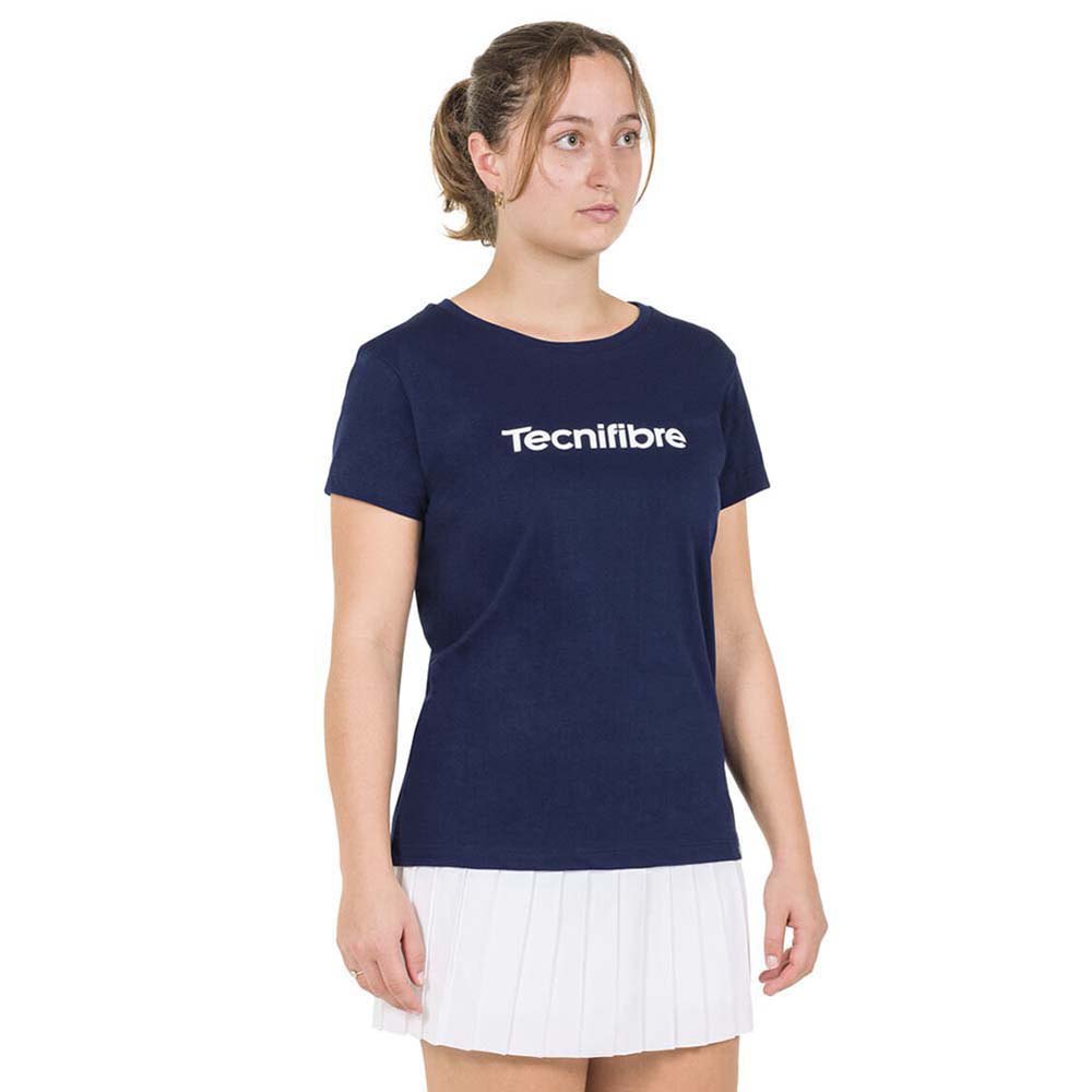 Tecnifibre Team Cotton Short Sleeve T-shirt Blau L Frau von Tecnifibre