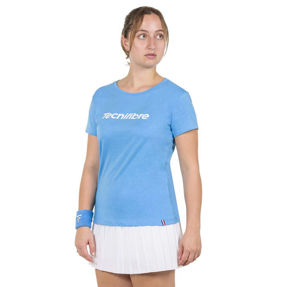 Tecnifibre Team Cotton Short Sleeve T-shirt Blau S Frau von Tecnifibre