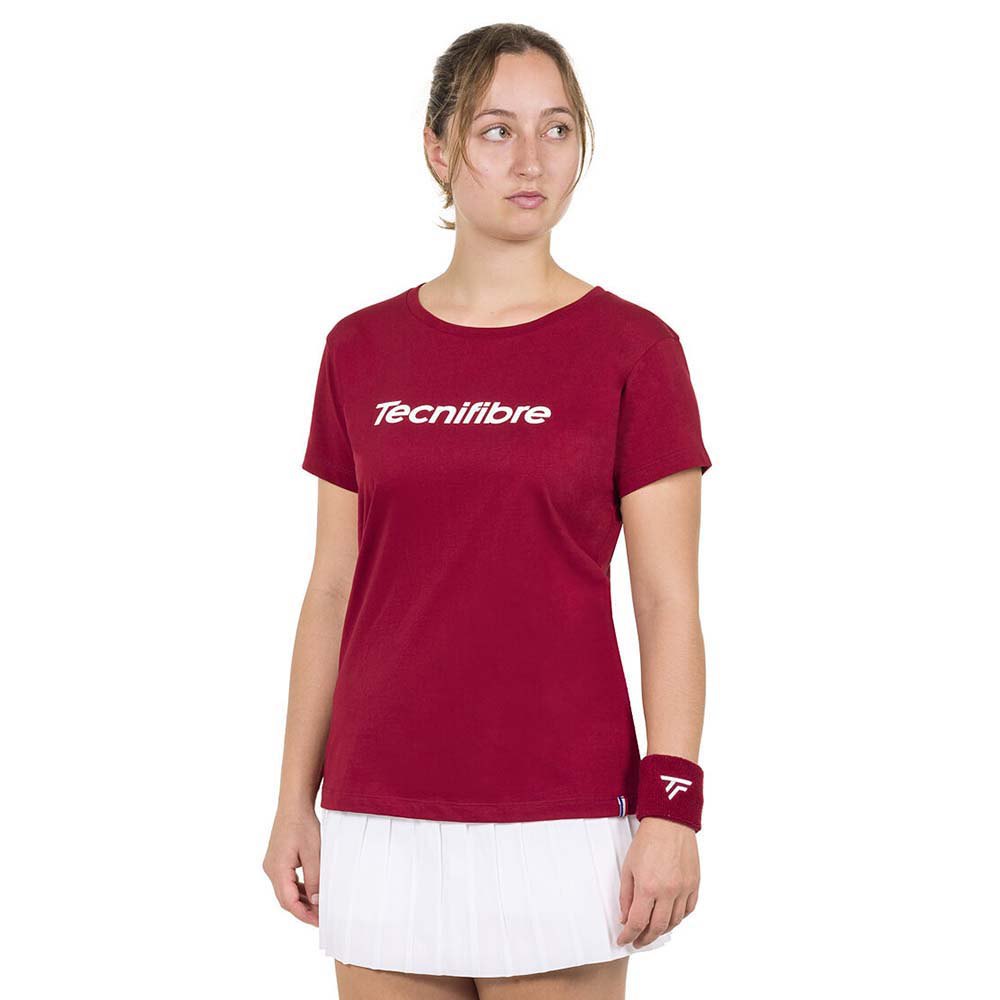Tecnifibre Team Cotton Short Sleeve T-shirt Rot S Frau von Tecnifibre