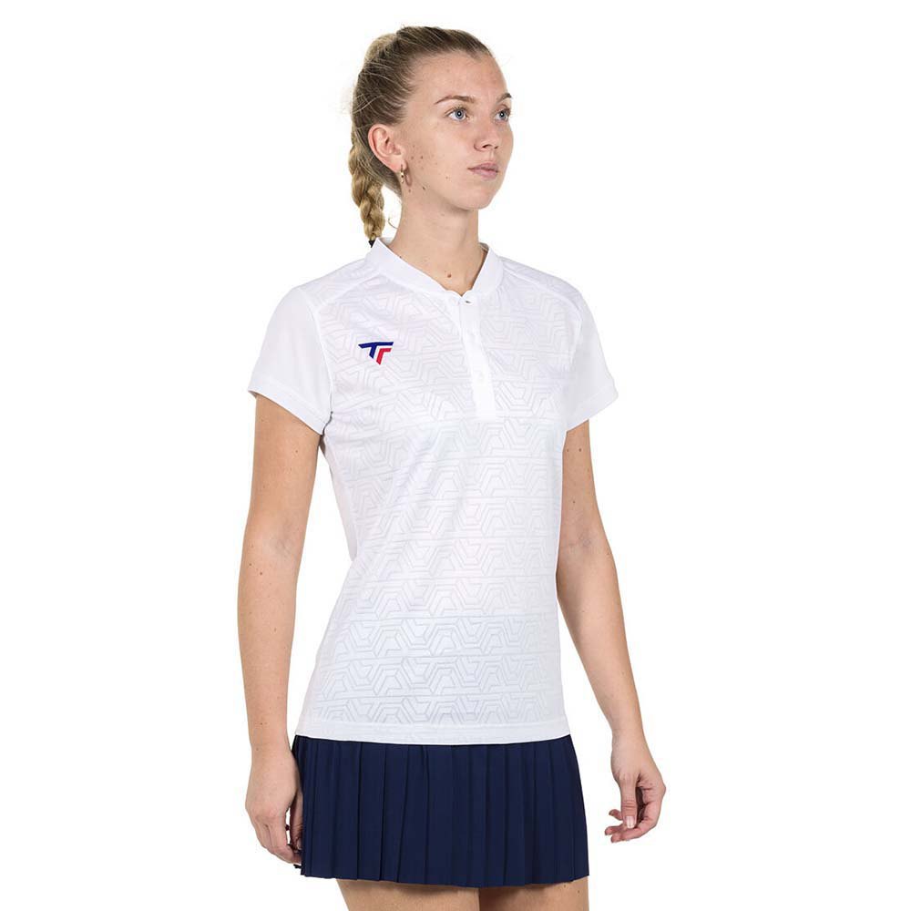 Tecnifibre Team Mesh Short Sleeve Polo Weiß XL Frau von Tecnifibre