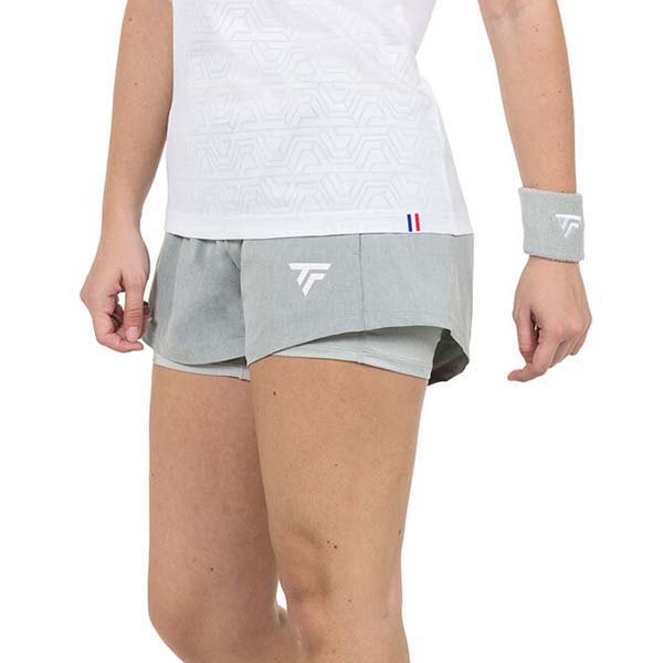 Tecnifibre Team Shorts Grau L Frau von Tecnifibre