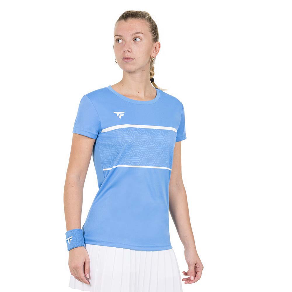 Tecnifibre Team Tech Short Sleeve T-shirt Blau M Frau von Tecnifibre