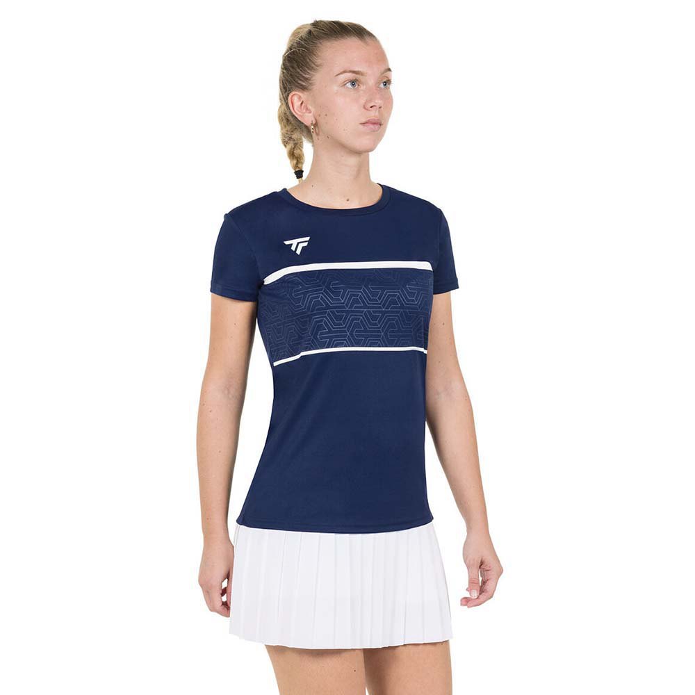 Tecnifibre Team Tech Short Sleeve T-shirt Blau XL Frau von Tecnifibre