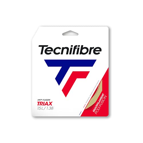 Tecnifibre Triax Tennisseil für Erwachsene, Unisex, Natur, 1,38/12 m von Tecnifibre