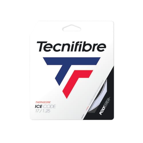 Tecnifibre Unisex – Erwachsene Ice Code Saitenset 12m-Weiß Tennissaite, 1.20 von Tecnifibre