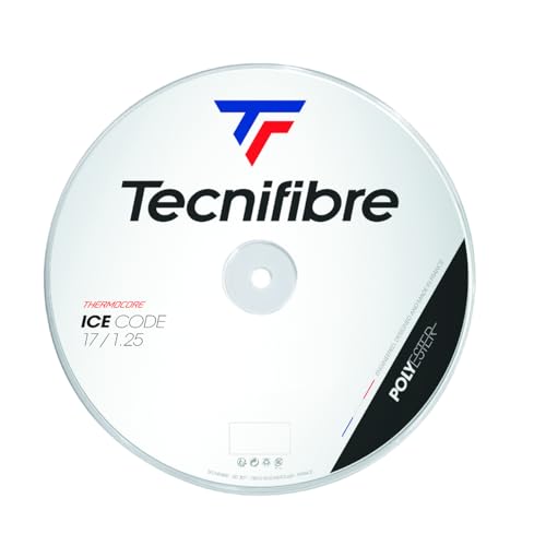 Tecnifibre Unisex – Erwachsene Rolle 200M Ice Code 1.25 Tennissaiten, Weiß, Einheitsgröße von Tecnifibre