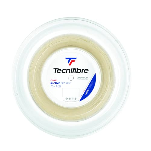 Tecnifibre Unisex – Erwachsene Rolle 200M X-ONE 1.30 Tennissaiten, Natur, Einheitsgröße von Tecnifibre