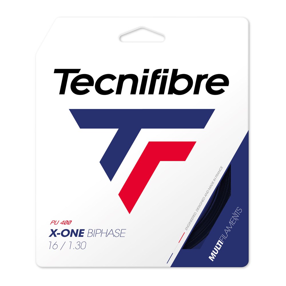 Tecnifibre X-one Biphase Tennis Single String Durchsichtig 1.24 mm von Tecnifibre