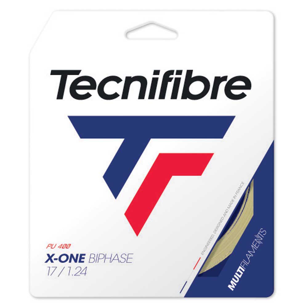 Tecnifibre X-one Biphase Tennis Single String Durchsichtig 1.18 mm von Tecnifibre