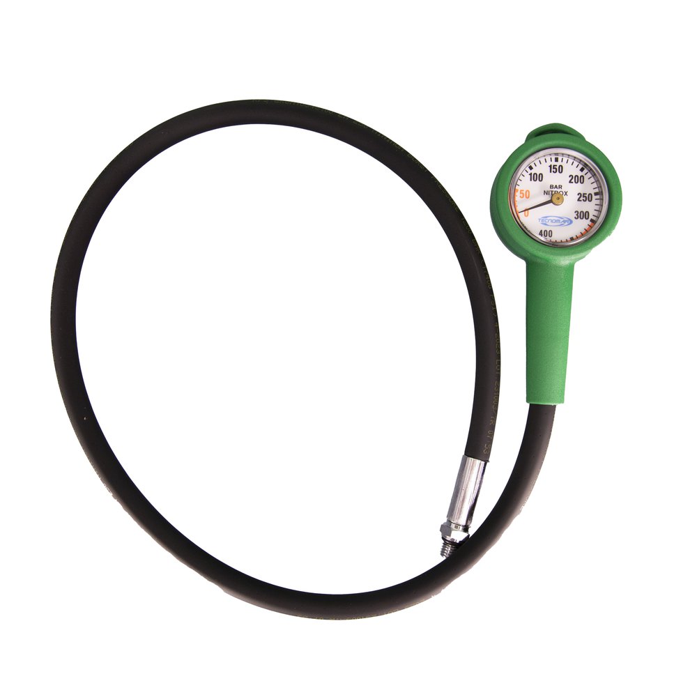 Tecnomar Nitrox Pressure Gauge 400 Bar Schwarz von Tecnomar