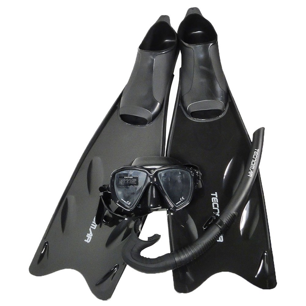Tecnomar Smart Snorkeling Set Schwarz EU 45-46 von Tecnomar