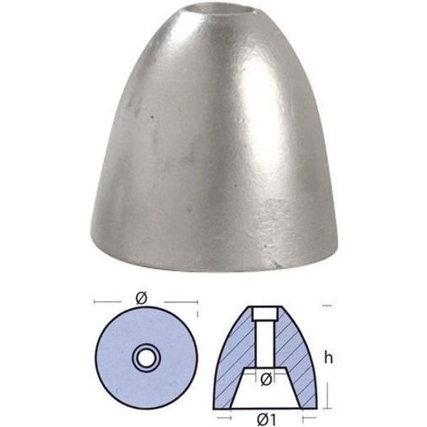 Tecnoseal Riva Shaft Anode Silber 40 mm von Tecnoseal