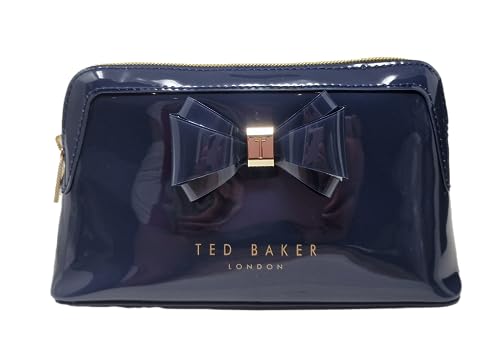 Ted Baker Aimee Curve Bow Kosmetiktasche, Marineblau, navy, Curve Bow Make-up Tasche von Ted Baker