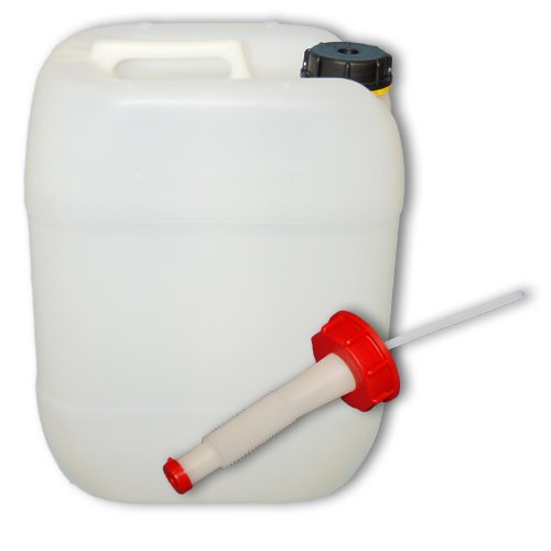 plasteo® 20 L Wasserkanister mit Ausgießer flexibel, DIN 61 von plasteo