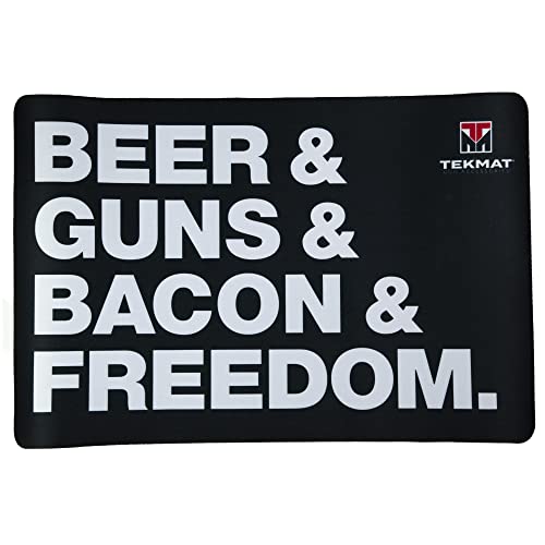 TekMat Unisex-Erwachsene Beer & Guns & Bacon & Freedom, Multi, Einheitsgröße von TekMat