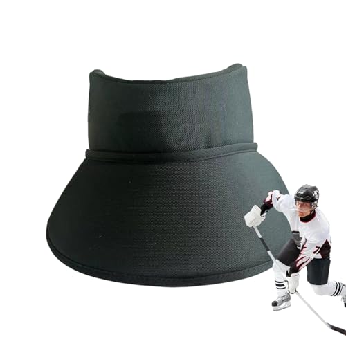 Teksome Hockey-Nackenschutz, wasserdicht, atmungsaktiv, weich, mit Lätzchen, Hockey-Hals-Pro-Tektor für Eishockey, Hockey, Sport von Teksome