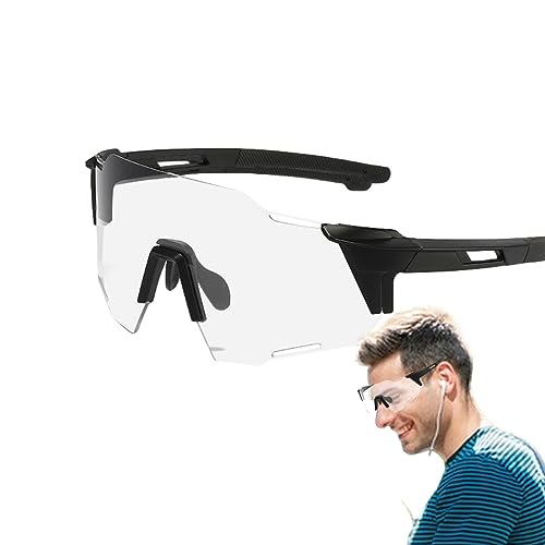 Teksome Rennradbrille – Outdoor-Sport, polarisierte Sonnenbrille, winddicht, staubdicht, für Mountainbike, Golf, Laufen, Softball von Teksome