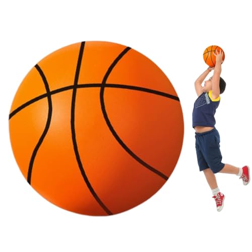 Teksome Silent Basketball – 2024 verbessertes, leises Basketball-Dribbling für den Innenbereich, Schaumstoff-Trainingsball Größe 3/5, leiser Bounce-Basketball für Basketball-Liebhaber von Teksome