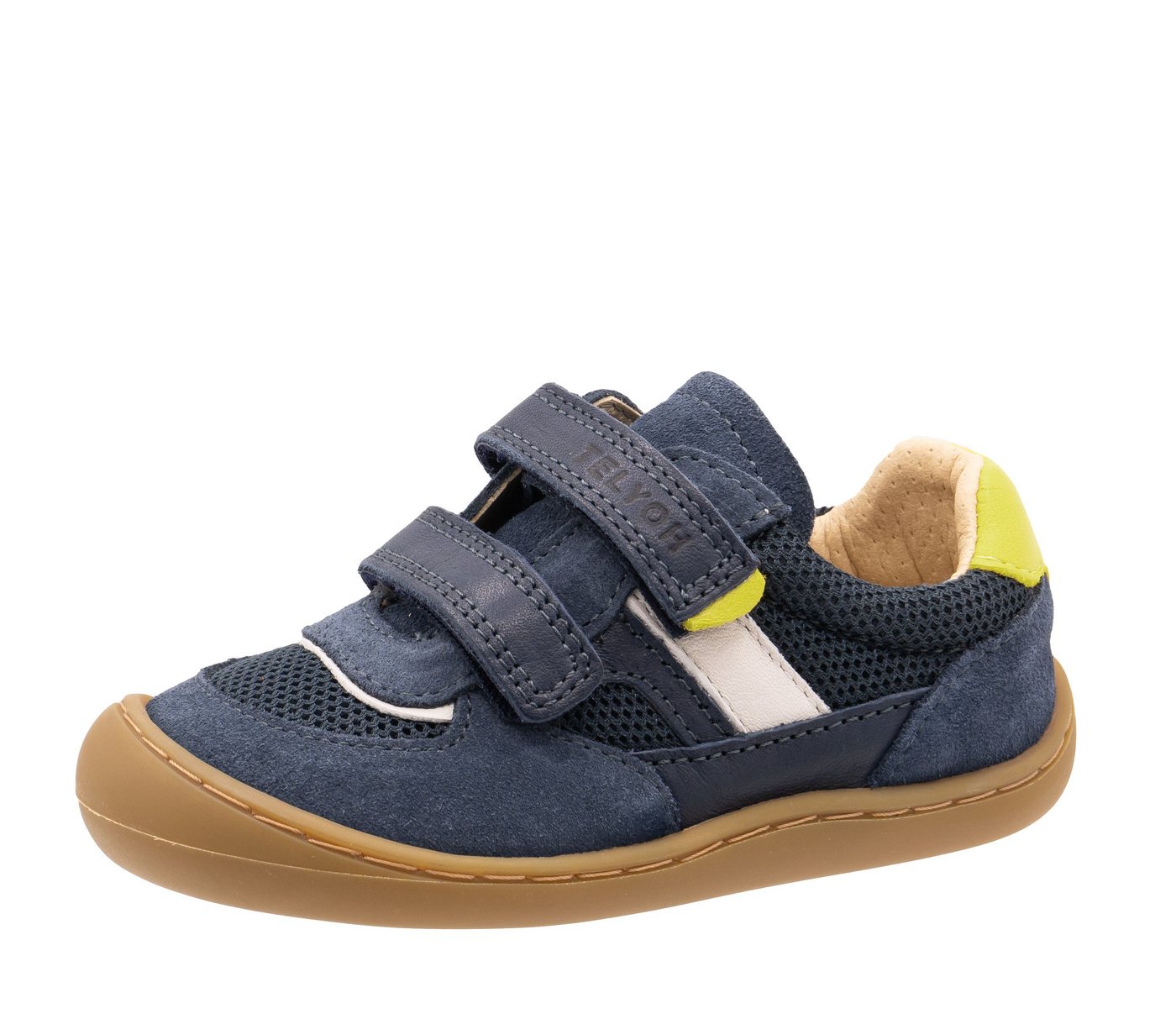 Telyoh Telyoh Barfußschuhe Sneaker Kinder Barefoot Y01142 Leder Blau Schnürschuh von Telyoh
