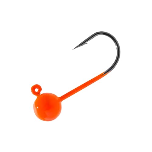 Temorah Fliegenbinden-Jigköpfe (fluoreszierendes Orange, 0,5 l, 50 Stück) von Temorah