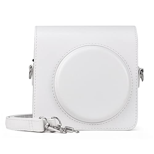 Kamera-Schutztasche für FUJIFILM Instax Square SQ1, Vintage-PU-Ledertasche, Schultergurt, Tasche, Tragetasche, sq1, Schutz, Kamerataschen (weiß) von Tenglang
