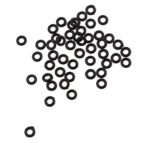 Tenlacum 100 Stück langlebige Gummi-Dartspitzen-Dichtungen, Schaft-O-Ringe, Unterlegscheiben zum Anziehen von Schäften von Tenlacum