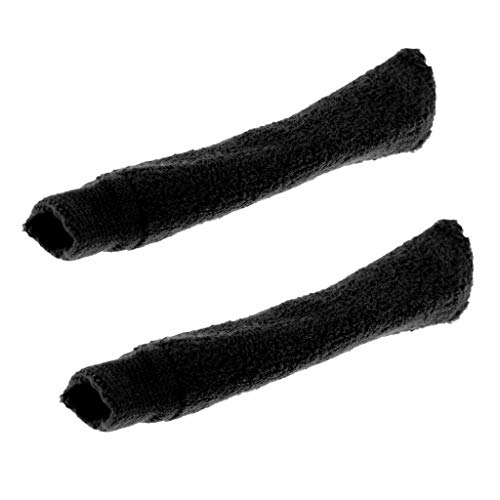 Tenlacum Griffband für Badminton-/Tennisschläger, zum Überziehen von Handtüchern, 4 Farben (schwarz) von Tenlacum