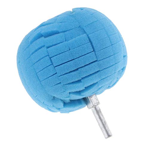 Tenlacum Polierball für Radnaben, Schaumstoff, rund, 8 x 10 cm, Blau von Tenlacum