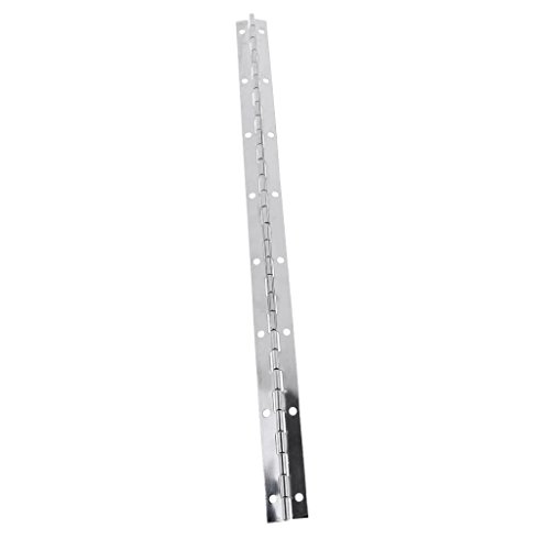 Tenlacum Robustes Klavierband mit gebohrten Löchern aus 304 Edelstahl für Boot, Yacht, Wohnmobil, Endlos, 375 mm von Tenlacum