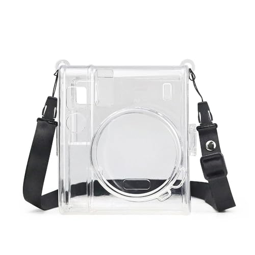 Tenlang Transparente Schutzhülle für Instax Mini 40, Crystal Hard Shell Cover mit abnehmbarem Schultergurt, transparentes Kameragehäuse, Kratz- und sturzsicheres Zubehör von Tenlang
