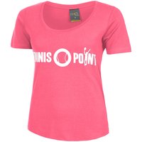 Tennis-Point Basic Cotton T-Shirt Damen in pink, Größe: L von Tennis-Point
