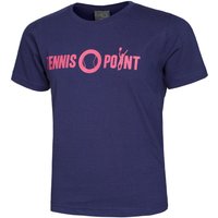 Tennis-Point Basic Cotton T-Shirt Kinder in dunkelblau von Tennis-Point