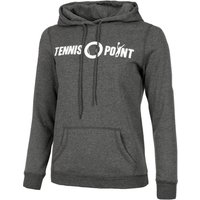 Tennis-Point Classic Logo Hoody Damen in dunkelgrau von Tennis-Point