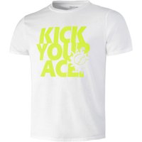 Tennis-Point Kick Your Ace T-Shirt Herren in weiß, Größe: S von Tennis-Point