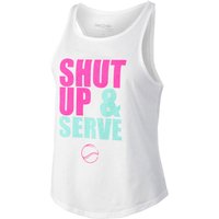 Tennis-Point Shut Up & Serve Tank-Top Damen in weiß von Tennis-Point