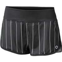 Tennis-Point Stripes Shorts Damen in schwarz, Größe: M von Tennis-Point