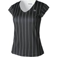 Tennis-Point Stripes T-Shirt Damen in schwarz, Größe: M von Tennis-Point
