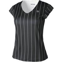 Tennis-Point Stripes T-Shirt Damen in schwarz von Tennis-Point