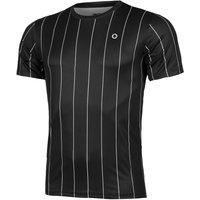 Tennis-Point Stripes T-Shirt Herren in schwarz, Größe: L von Tennis-Point