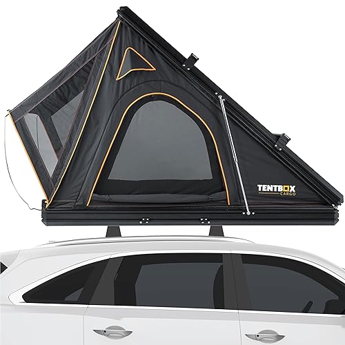 TentBox - Autodachzelt Cargo - TentBox Autodachzelt für 2 Personen - Camping für alle Vier Jahreszeiten - Dachzelt Box - Komplett aus Aluminium gefertigt, Aufbau in 30 Sekunden von TentBox