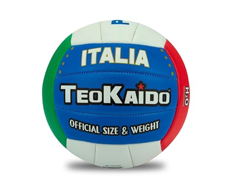 Teokaido Volleyball Größe 5, Italienischer Ball für Kinder und Erwachsene, für Innen- und Außenbereich von Teorema Giocattoli