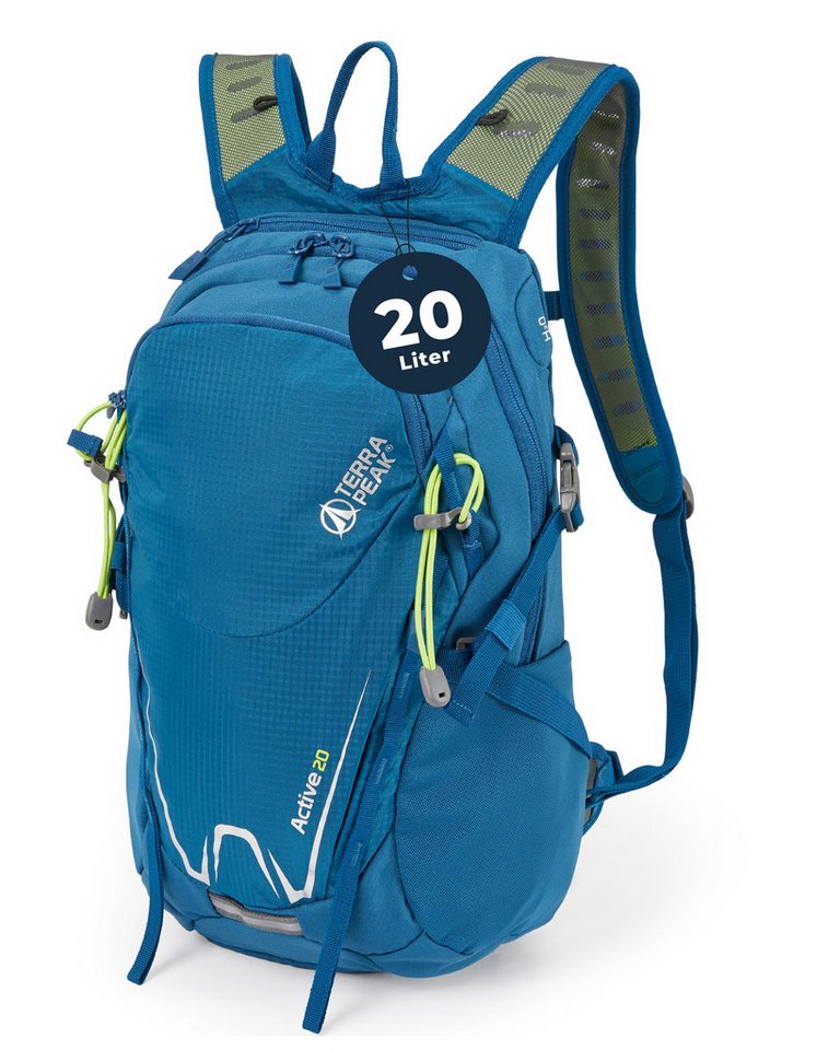 Terra Peak Sportrucksack Active 20, 20L klein mit YKK Reißverschluss Trekkingrucksack mit Hüftgurt von Terra Peak