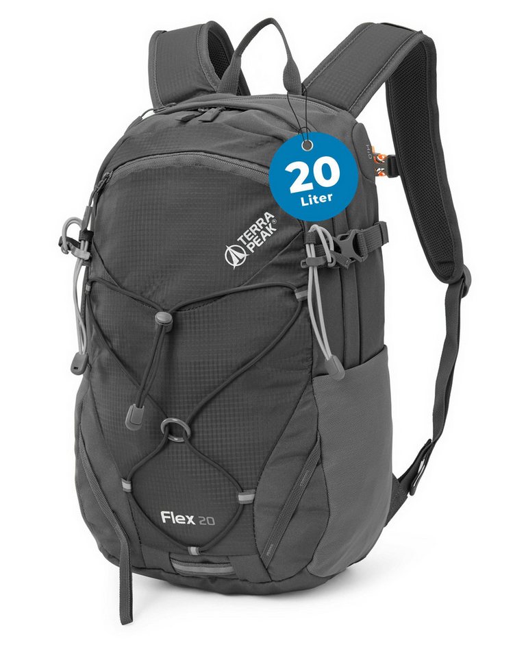 Terra Peak Wanderrucksack Flex 20, 20L klein mit YKK Reißverschluss Trekkingrucksack mit Hüftgurt von Terra Peak