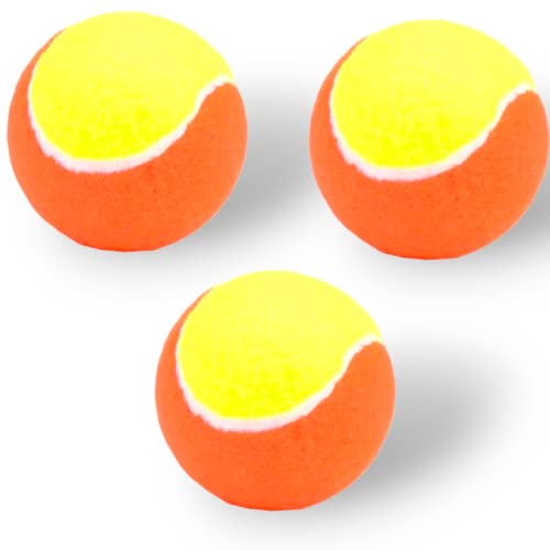 Terryshop74 3 Stück Tennisbälle für Reha-Training und Haustierspielzeug, hohe Sichtbarkeit (Gelb und Orange) von Terryshop74