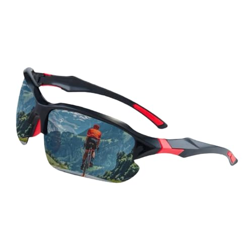 Tewzafiya Sport-Sonnenbrillen, Fahrrad-Sonnenbrillen,Modische coole Mountainbike-Brille - Polarisierte Sonnenschutz-Beach-Volleyball-Angelbrille für den Außenbereich für Männer und Frauen von Tewzafiya