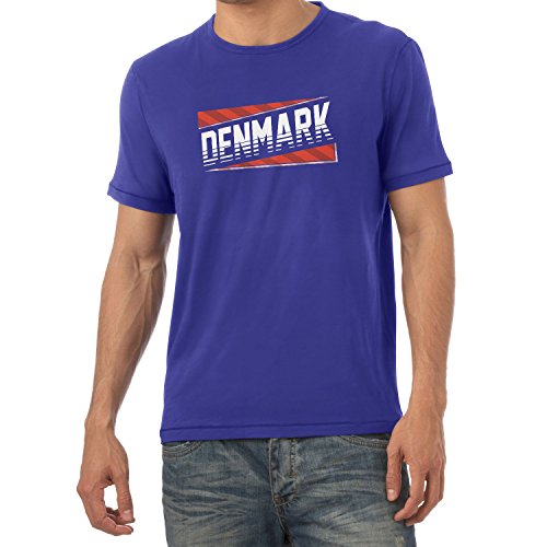 Texlab Herren Team Denmark T-Shirt, Marine, S von Texlab