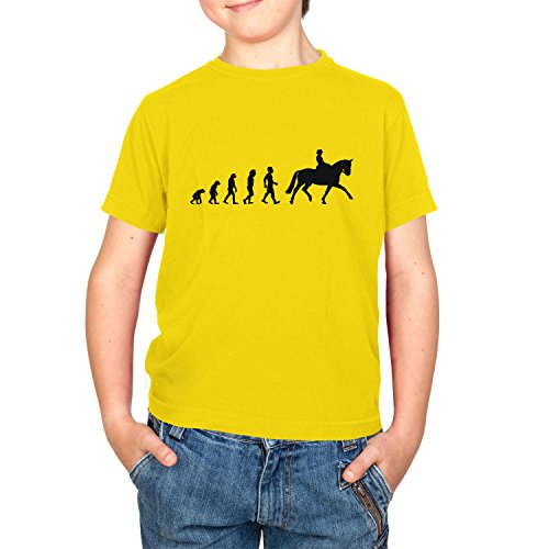 Texlab Kinder Dressurreiten Evolution T-Shirt, Gelb, S von Texlab