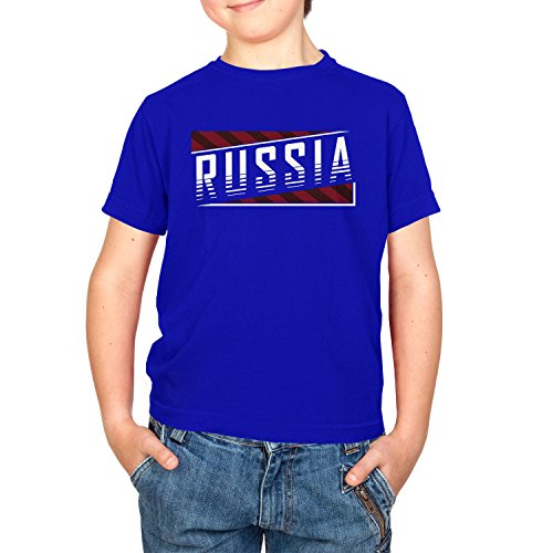 TEXLAB Team Russia - Kinder T-Shirt, Größe XS, Marine von TEXLAB